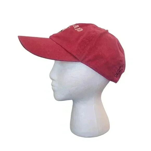 Disney Unisex Adult Rinsed Red Cotton Adj Baseball Cap w Disney Patch - Picture 4 of 10